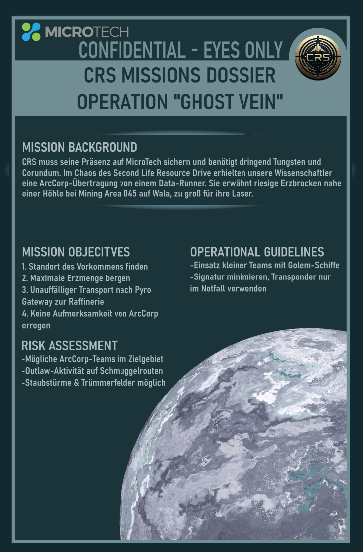 Mission Dossier Operation Ghost Vein